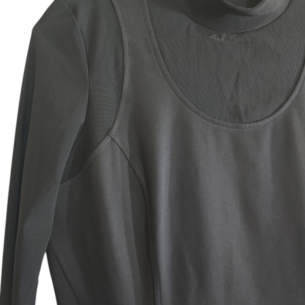 Bad Birdie Hybrid Long Sleeve Black Mini Dress Small Sporty Golf - Picture 3 of 9